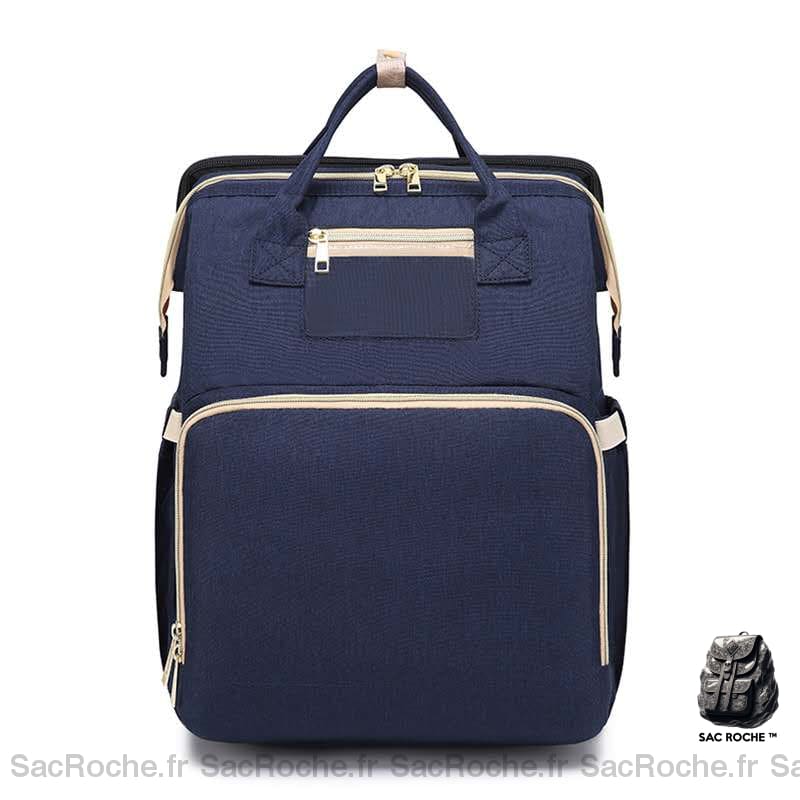 Sac à dos avec lit pliable pour bébé - Bleu marine - Sac à langer Sac