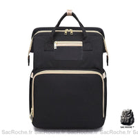 Sac à dos lit pliable bébé - modèle Noir - Sac Roche ™