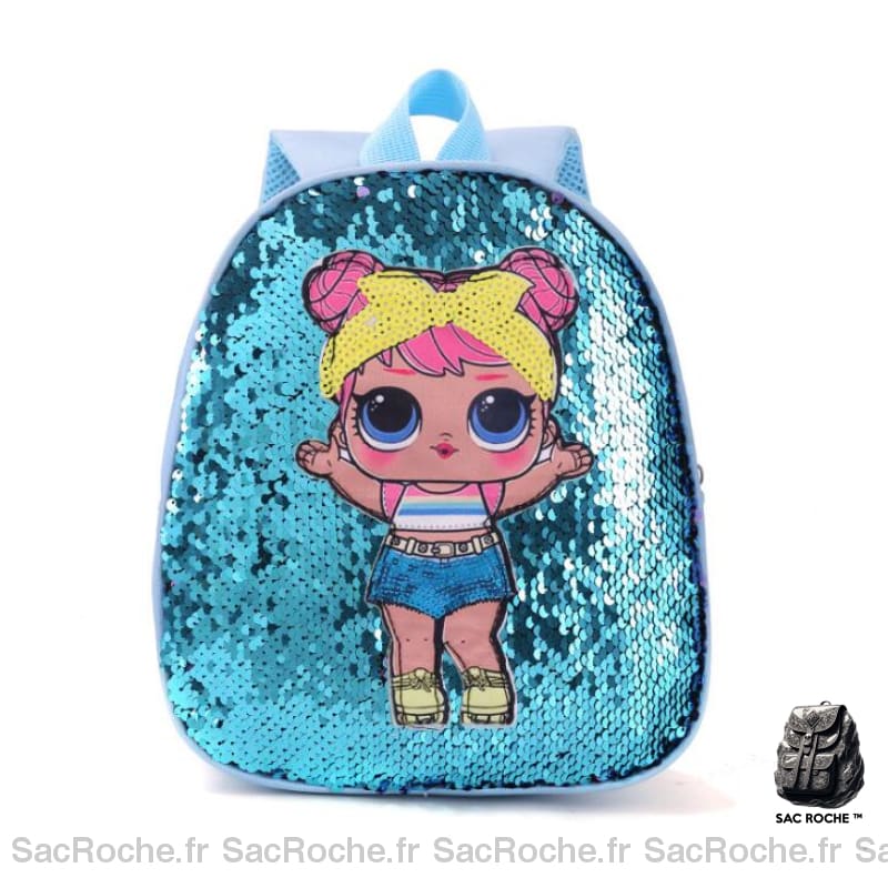Sac à dos enfant motif LOL Suprise - Bleu ciel - Sac à dos pour enfants Sac à dos scolaire