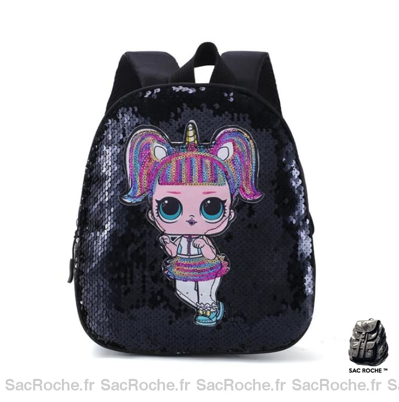 Sac à dos enfant motif LOL Suprise - Noir - Sac à dos L.O.L. Surprise!