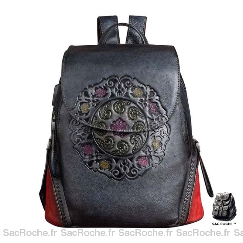 Sac À Dos Luxe Cuir Femme Noir Dos Femme