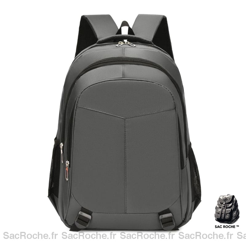 Sac À Dos Lycée Homme Moderne Gris Dos Homme