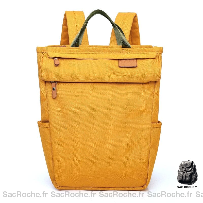 Sac à dos couleur unie pour maman - Jaune - Sac à dos Sac