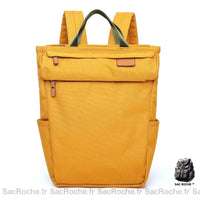 Sac à dos maman couleur unie - modèle Jaune - Sac Roche ™