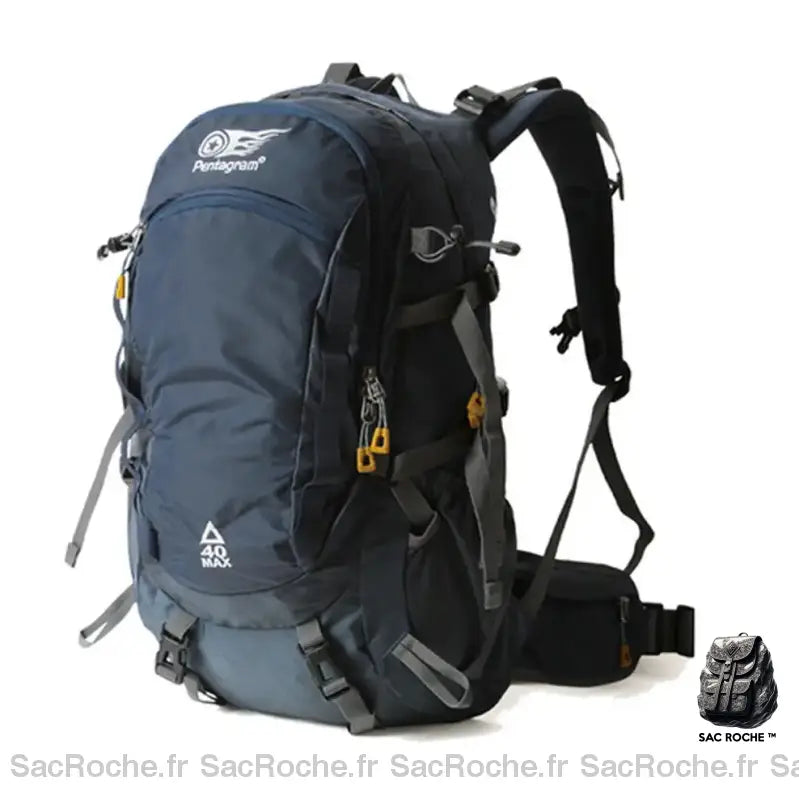 Sac À Dos Marche Nordique Randonnée Bleu Marine Sport