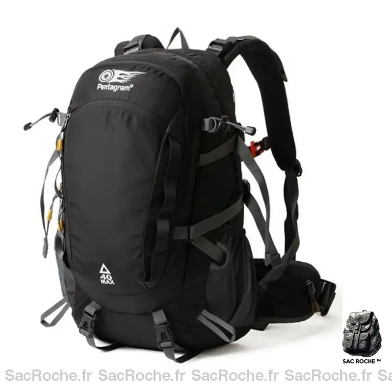 Sac À Dos Marche Nordique Randonnée Noir Sport