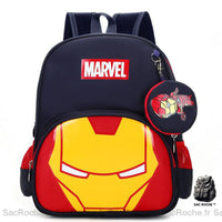 Sac à Dos Marvel Bleu École Maternelle - modèle Iron Man Bleu foncé - Sac Roche ™
