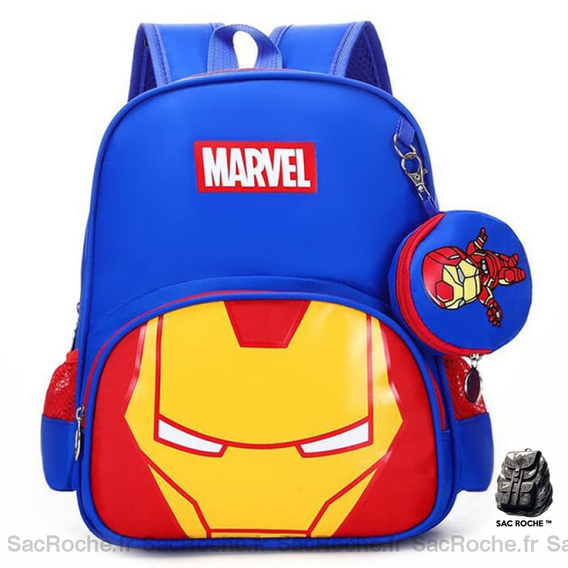 Sac À Dos Marvel Bleu École Maternelle Iron Man Sacs Dos Scolaire
