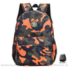 Sac À Dos Maternelle Camouflage Durable Orange Sacs Scolaire