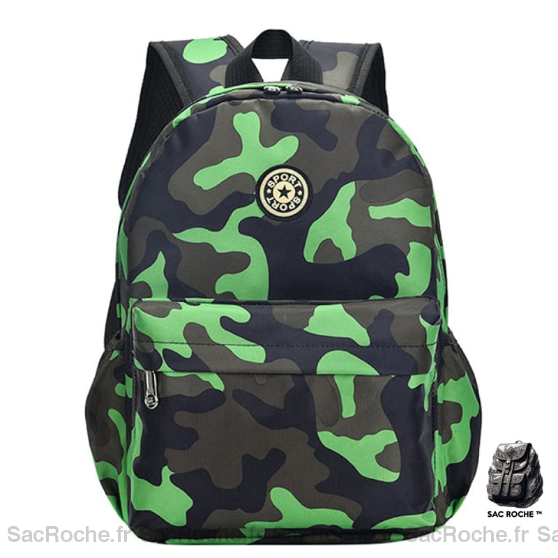Sac À Dos Maternelle Camouflage Durable Vert Sacs Scolaire