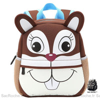 Sac à dos maternelle néoprène animaux mignons - modèle Écureuil - Sac Roche ™
