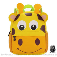 Sac à dos maternelle néoprène animaux mignons - modèle Girafe - Sac Roche ™