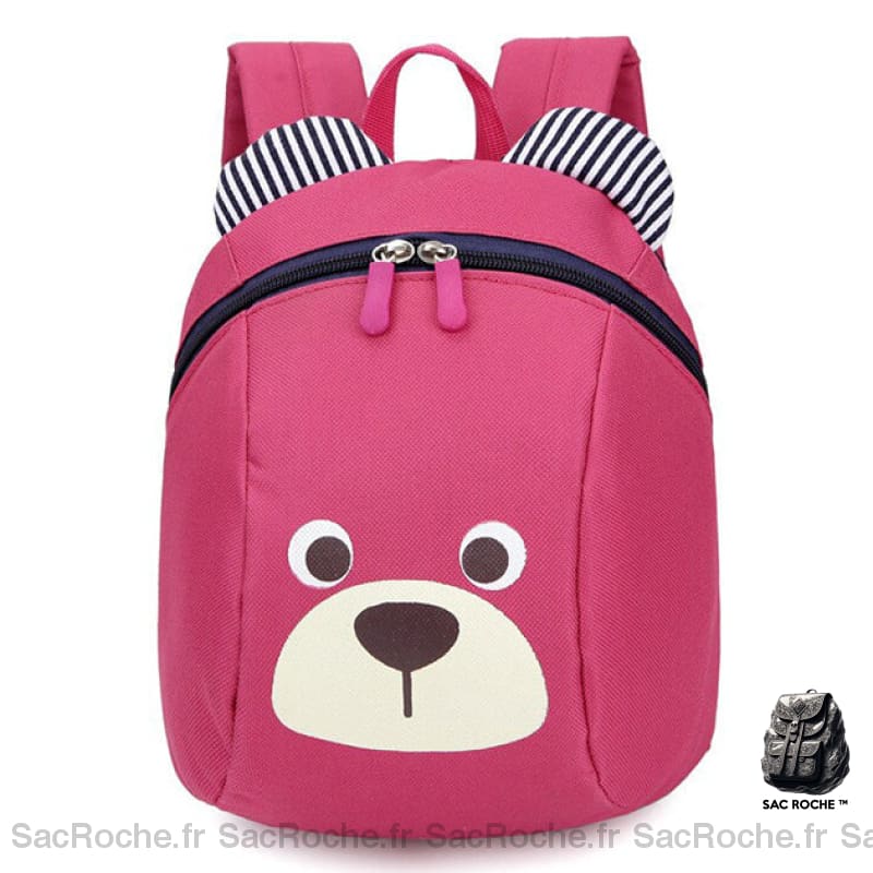 Sac À Dos Maternelle Ourson Mignon - Caractériel Rose Sacs Dos Scolaire