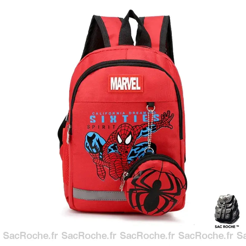 Sac À Dos Maternelle Spiderman Rouge Sac