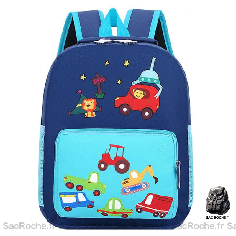 Sac À Dos Maternelle Tracteurs Ultra Léger Bleu Clair Sacs Dos Scolaire