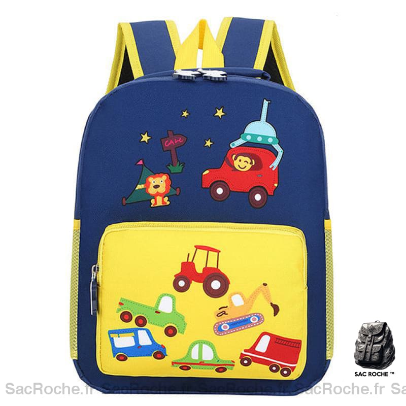 Sac À Dos Maternelle Tracteurs Ultra Léger Jaune Sacs Dos Scolaire