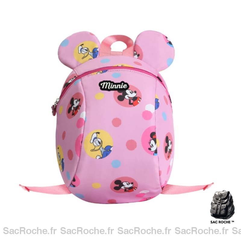 Sac à dos Mickey pour enfant - Rose - Minnie Mouse Mickey la souris