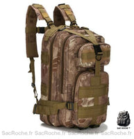Sac à dos militaire 30L camouflage - modèle Marron - Sac Roche ™