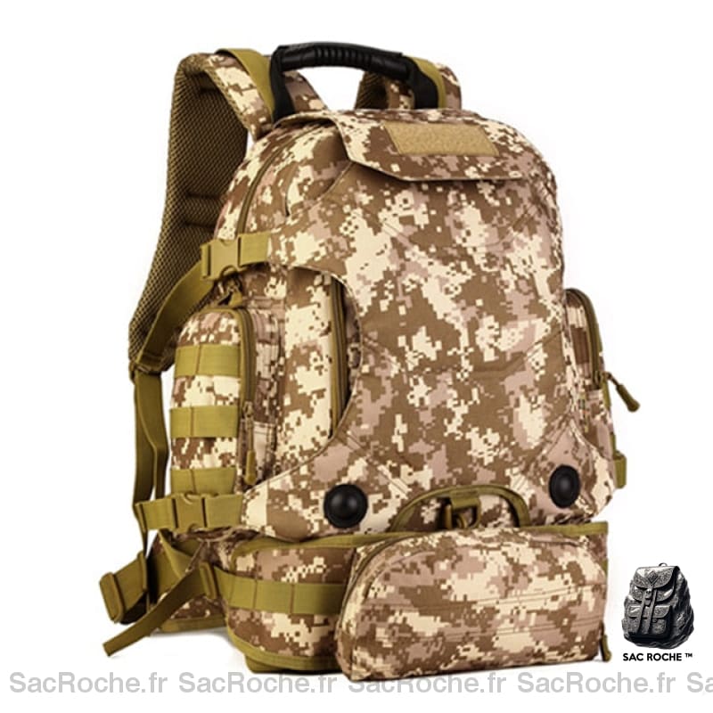 Sac à dos militaire multifonction 3 en 1avec capacité de 40l multicolore avec un fond blanc