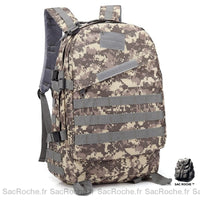 Sac à dos militaire 40L+ grande capacité - modèle Gris - Sac Roche ™