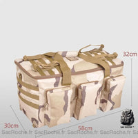 Sac à dos militaire 50L camouflage - modèle Blanc - Sac Roche ™
