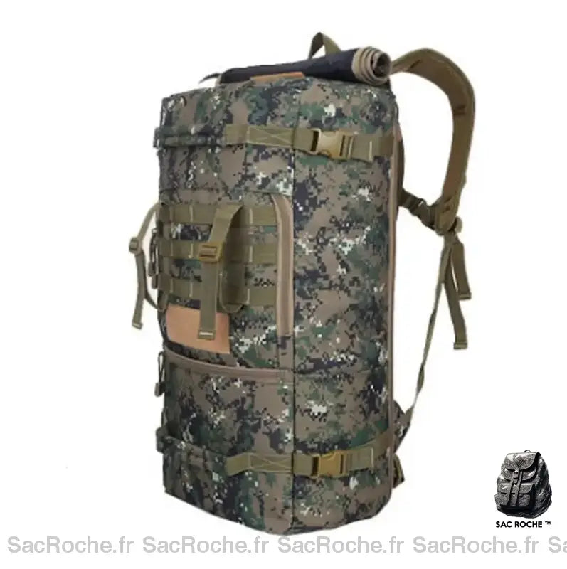 Sac À Dos Militaire 50L Camouflage Digital Sac