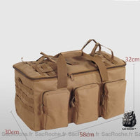Sac à dos militaire 50L camouflage - modèle Marron - Sac Roche ™
