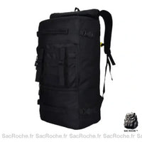 Sac à dos militaire 50L camouflage - modèle Noir - Sac Roche ™