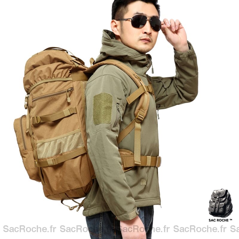 Sac À Dos Militaire 50L Grand.
