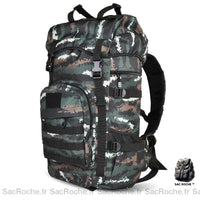 Sac à dos militaire 50L grand. - modèle Noir - Sac Roche ™