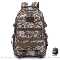 Sac à dos militaire 50l performant - modèle Désert - Sac Roche ™
