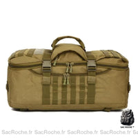 Sac à dos militaire 60L polyvalent - modèle Marron - Sac Roche ™