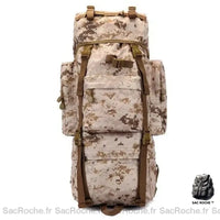 Sac à dos militaire 70L camouflage - modèle Désert - Sac Roche ™