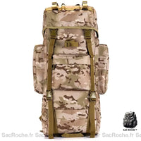 Sac à dos militaire 70L camouflage - modèle Montagne - Sac Roche ™
