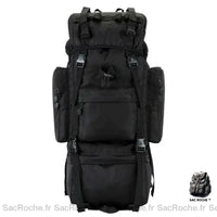 Sac à dos militaire 70L camouflage - modèle Noir - Sac Roche ™