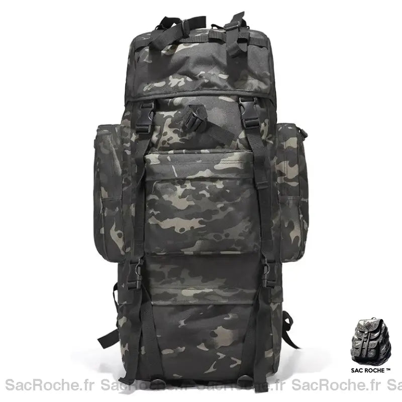 Sac À Dos Militaire 70L Camouflage Nuit Sac
