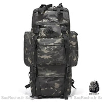 Sac à dos militaire 70L camouflage - modèle Nuit - Sac Roche ™
