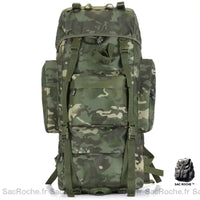 Sac à dos militaire 70L camouflage - modèle Vert armée - Sac Roche ™