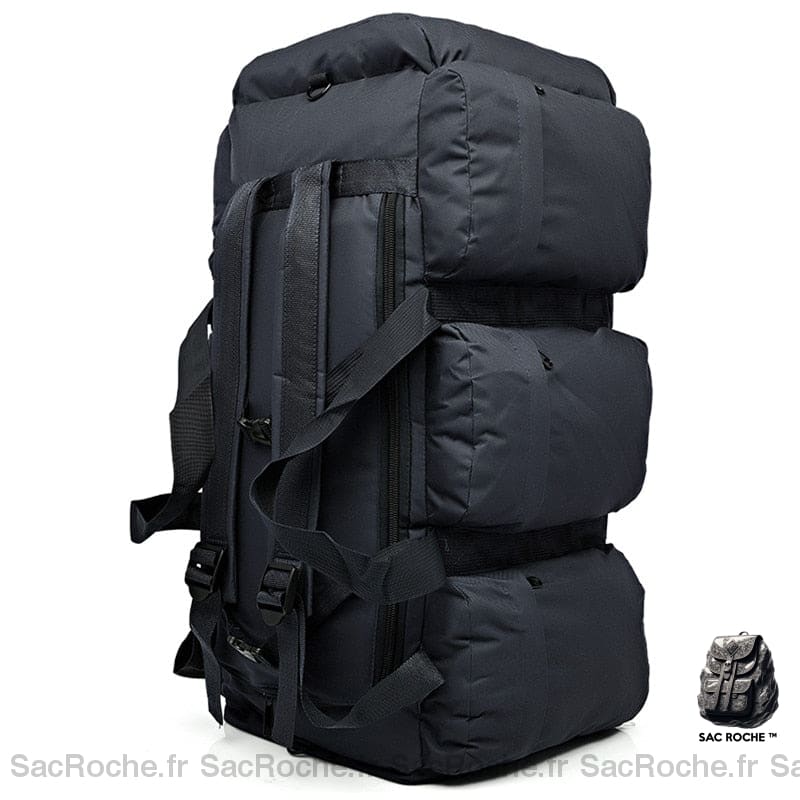 Sac à dos militaire grande capacité 90L noir de haute qualité