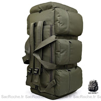 Sac à dos militaire 90L large - modèle Vert - Sac Roche ™