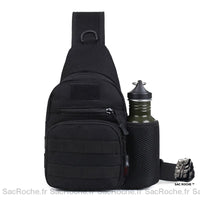 Sac à dos militaire avec emplacement gourde - modèle Noir - Sac Roche ™