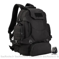 Sac à dos militaire compact 40l - modèle Noir - Sac Roche ™