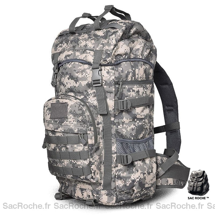 Sac à dos de randonnée militaire - Gris - Sac à dos Sac