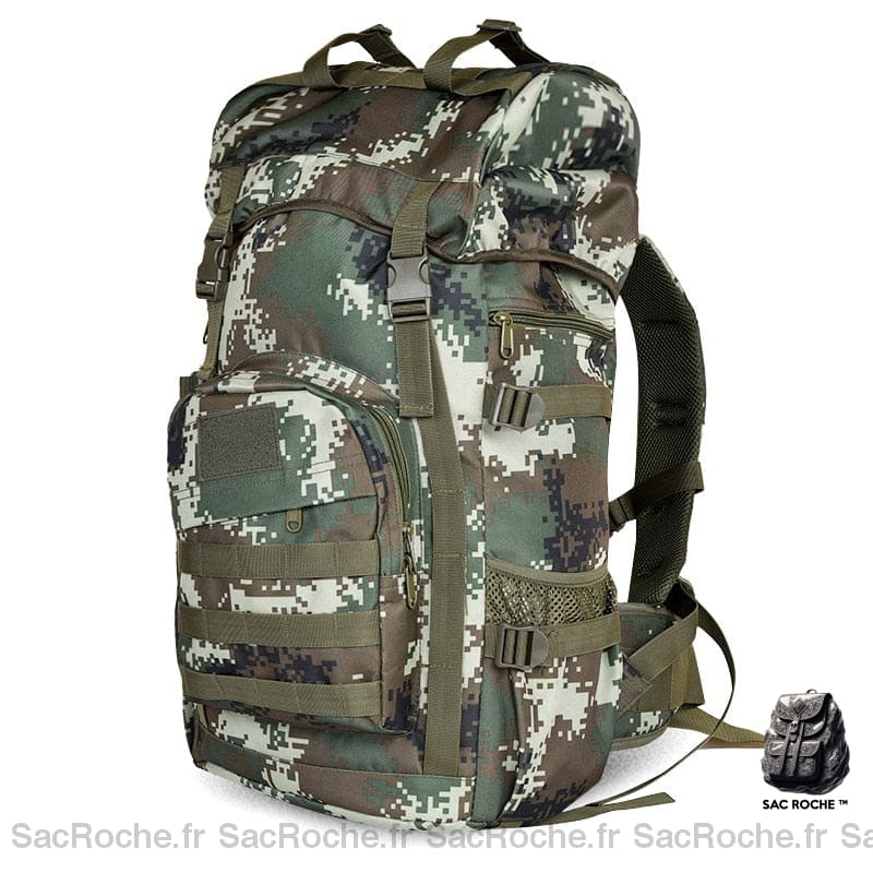 Sac à dos de randonnée militaire - Vert - Sac à dos Sac