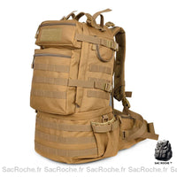 Sac à dos militaire grande capacité marron