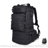 Sac à dos militaire spacieux - modèle Noir - Sac Roche ™