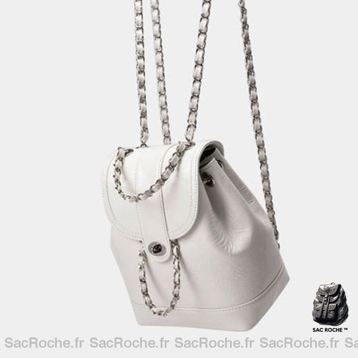 Sac À Dos Mini Cuir Souple Femme Beige Petit Dos Femme