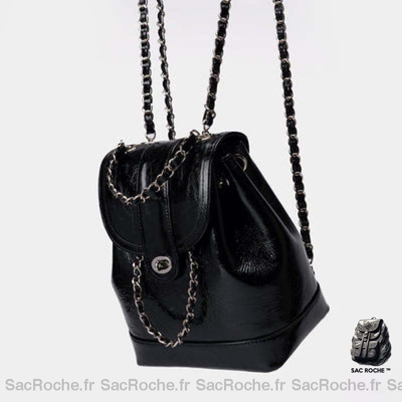 Sac À Dos Mini Cuir Souple Femme Noir Petit Dos Femme