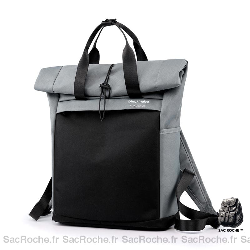 Sac à dos minimaliste et fonctionnel - Gris - Sac à main Sac à dos