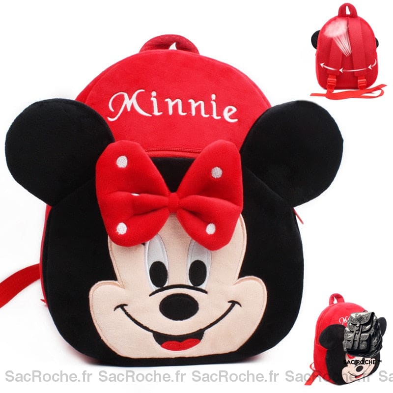 Sac À Dos Minnie En Peluche Enfant